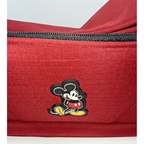 Disney Mickey Mouse Red Crossbody Messenger Weekender Laptop Bag 15”x9.5” - Picture 2 of 14